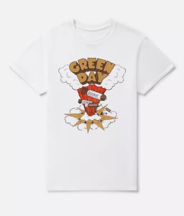 画像10: カリフォルニア買付アイテム 送料無料 GREEN DAY / Dookie Track List Tシャツ ホワイト (10)