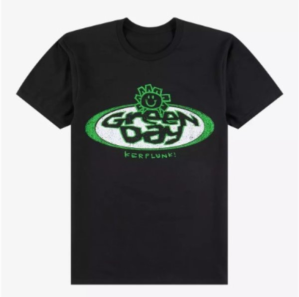 画像7: カリフォルニア買付アイテム 送料無料 L、XLサイズのみ GREEN DAY / Kerplunk! Tシャツ ブラック (7)