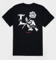 画像11: カリフォルニア買付アイテム 送料無料 LAST CALL CO. / Chrome Rose Tシャツ ブラック (11)