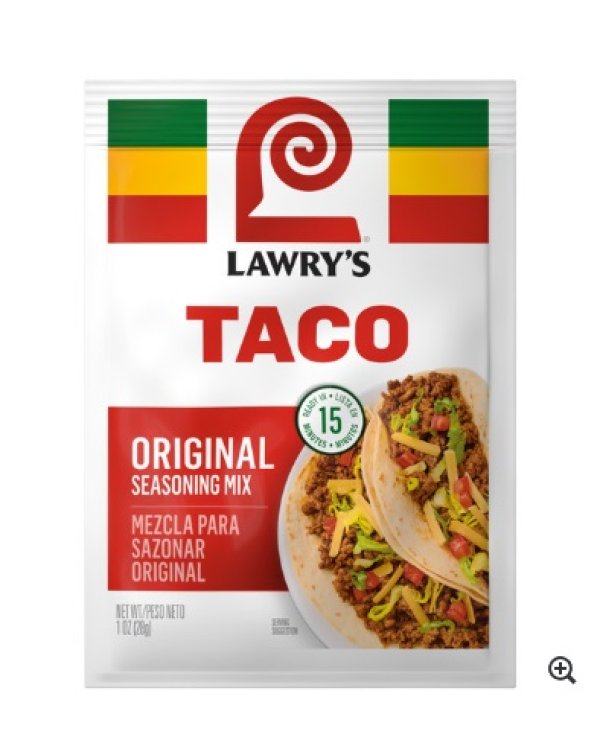 画像3: カリフォルニア買付アイテム LAWRY'S  / TACO original seasoning mix 28g (3)