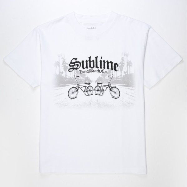画像8: カリフォルニア買付アイテム 送料無料 プレミアムアイテム SUBLIME / Long Beach ボクシーTシャツ ホワイト (8)