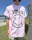 画像5: カリフォルニア買付アイテム 送料無料 NIRVANA / Smiley Face Tシャツ ライトピンク (5)