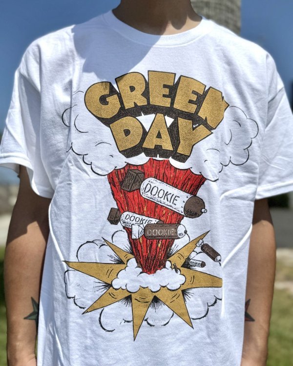 画像3: カリフォルニア買付アイテム 送料無料 GREEN DAY / Dookie Track List Tシャツ ホワイト (3)