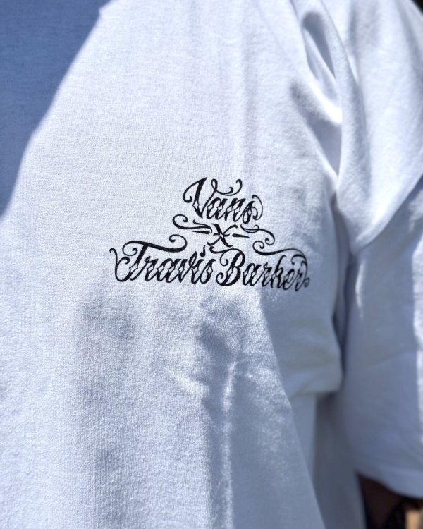 画像4: カリフォルニア買付アイテム 送料無料 プレミアムアイテム VANS x TRAVIS BARKER / Self Made ルーズフィットTシャツ ホワイト (4)