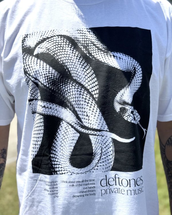 画像3: カリフォルニア買付アイテム 送料無料 DEFTONES / Private Music Tシャツ ホワイト (3)