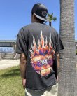 画像5: カリフォルニア買付アイテム 送料無料 L、2XLサイズのみ METALLICA / Flaming Flower Skull Tシャツ ブラック Artwork by PUSHEAD (5)