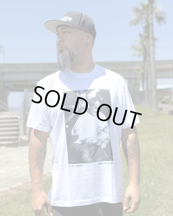画像2: カリフォルニア買付アイテム 送料無料 プレミアムアイテム XLサイズ1枚限定 SUBLIME x SMKFLWR / Bradley Jakob Tシャツ ホワイト (2)
