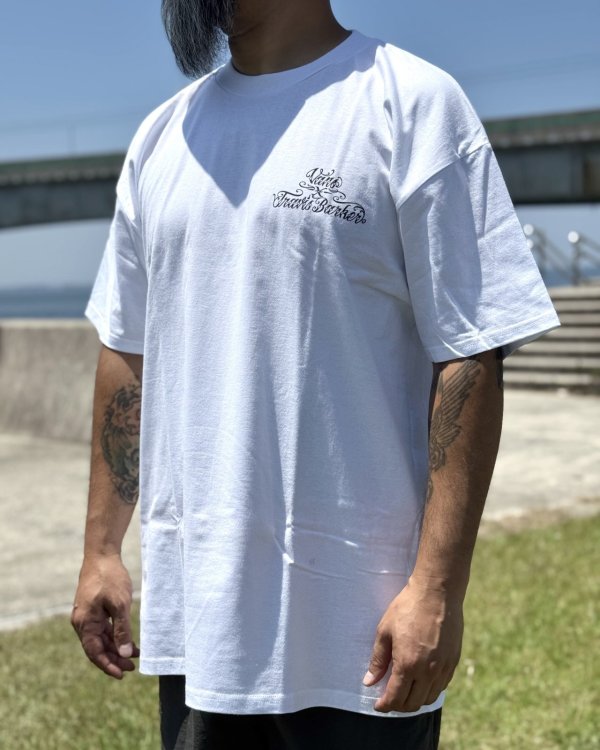 画像8: カリフォルニア買付アイテム 送料無料 プレミアムアイテム VANS x TRAVIS BARKER / Self Made ルーズフィットTシャツ ホワイト (8)