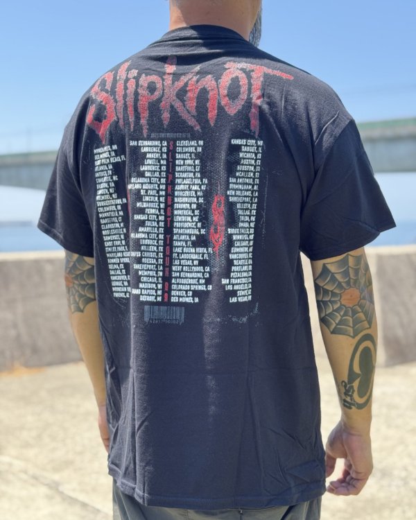 画像8: カリフォルニア買付アイテム 送料無料 SLIPKNOT / Tour Tシャツ ブラック (8)