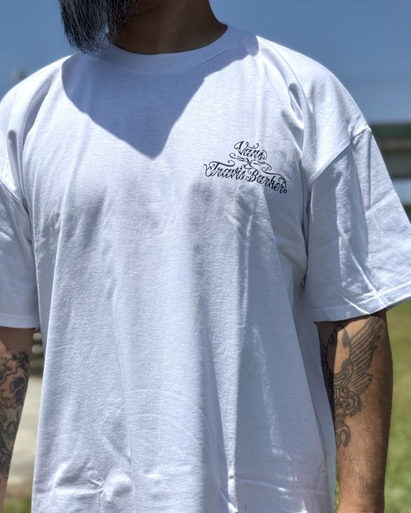 画像3: カリフォルニア買付アイテム 送料無料 プレミアムアイテム VANS x TRAVIS BARKER / Self Made ルーズフィットTシャツ ホワイト (3)