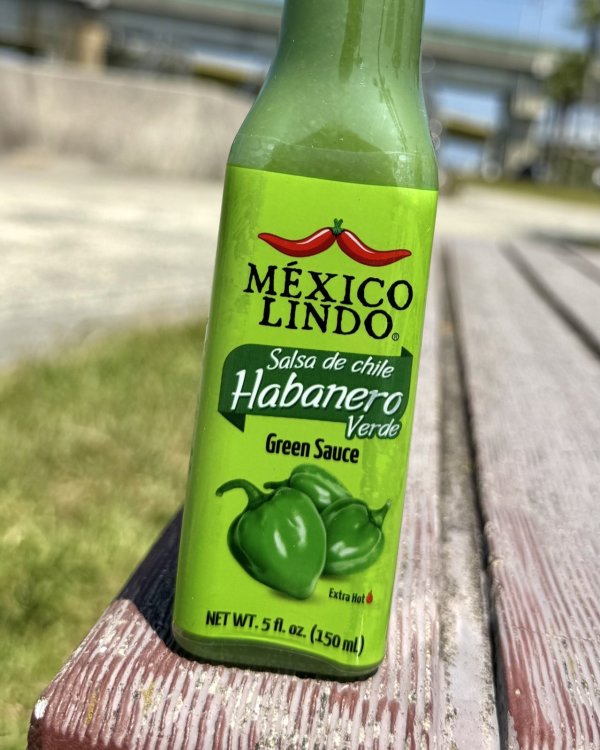 画像1: カリフォルニア買付アイテム MEXICO LINDO / グリーンハバネロホットソース 150ml (1)