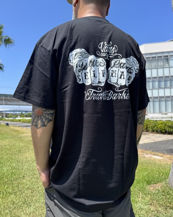 画像7: カリフォルニア買付アイテム 送料無料 プレミアムアイテム VANS x TRAVIS BARKER / Self Made ルーズフィットTシャツ ブラック (7)