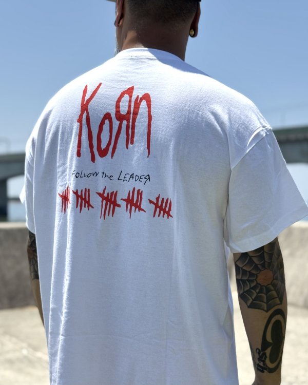画像5: カリフォルニア買付アイテム 送料無料 XL、2XLサイズのみ KORN / Hopscotch Tシャツ ホワイト (5)