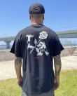 画像5: カリフォルニア買付アイテム 送料無料 LAST CALL CO. / Chrome Rose Tシャツ ブラック (5)