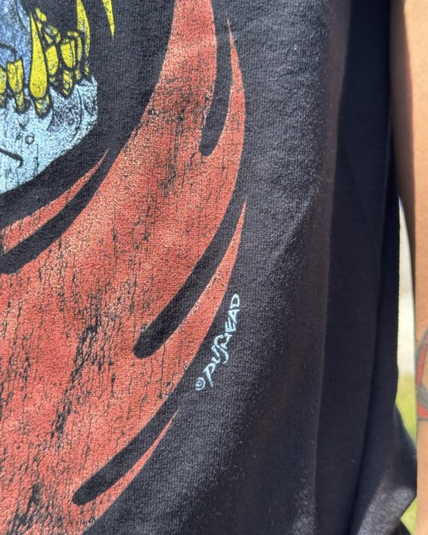 画像4: カリフォルニア買付アイテム 送料無料 M、Lサイズのみ METALLICA / Skull Yin Yang Tシャツ ブラック Artwork by PUSHEAD (4)