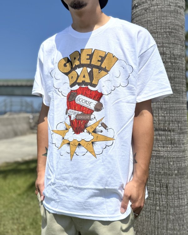 画像9: カリフォルニア買付アイテム 送料無料 GREEN DAY / Dookie Track List Tシャツ ホワイト (9)