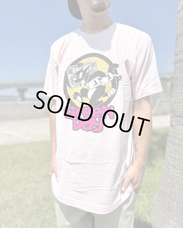 画像5: カリフォルニア買付アイテム 送料無料 XLラスト1枚で終了 GREEN DAY / Punk Cat Tシャツ ピンク (5)