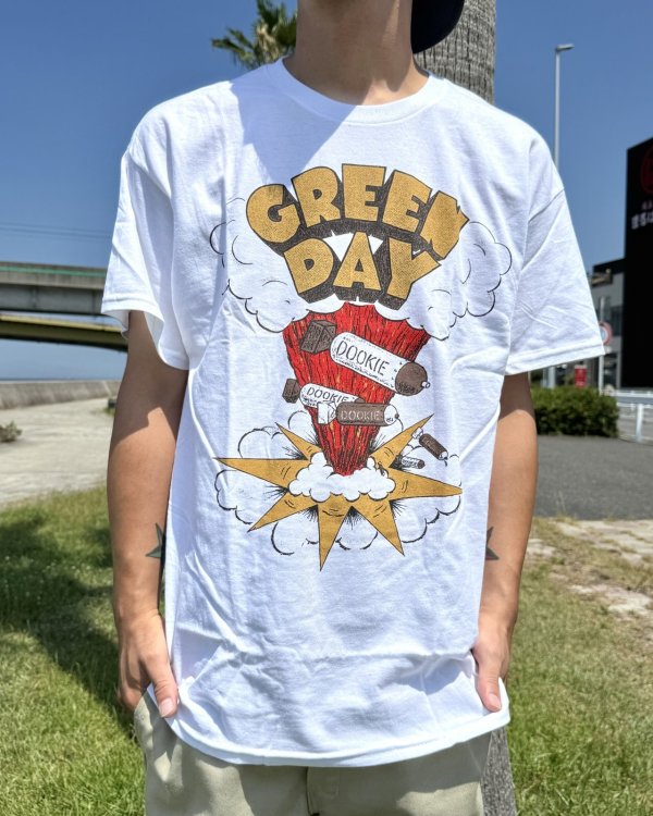 画像1: カリフォルニア買付アイテム 送料無料 GREEN DAY / Dookie Track List Tシャツ ホワイト (1)
