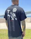 画像6: カリフォルニア買付アイテム 送料無料 LAST CALL CO. / Chrome Rose Tシャツ ブラック (6)