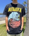 画像1: カリフォルニア買付アイテム 送料無料 M、Lサイズのみ METALLICA / Skull Yin Yang Tシャツ ブラック Artwork by PUSHEAD (1)