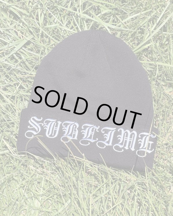 画像1: カリフォルニア買付アイテム 送料無料 プレミアムアイテム ラスト1枚で終了 SUBLIME x SMKFLWR / Logo ニットキャップ (1)
