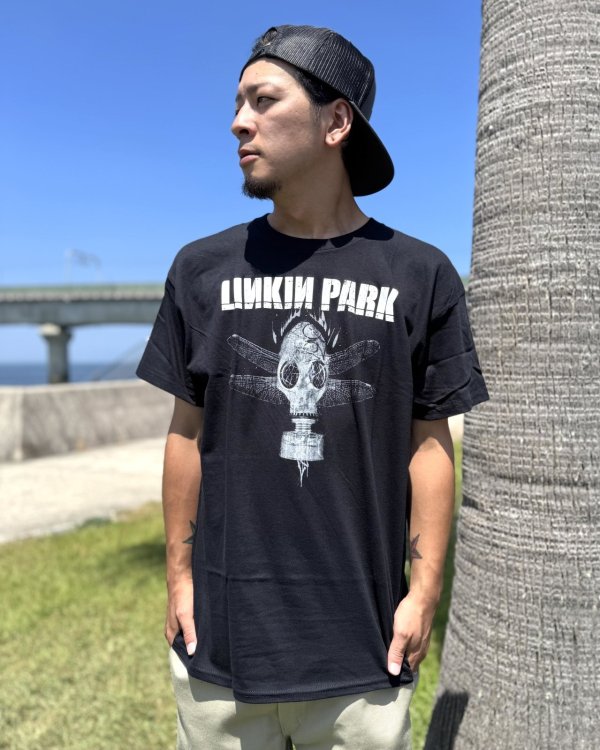 画像3: カリフォルニア買付アイテム 送料無料 LINKIN PARK / Gas Mask Tシャツ ブラック (3)
