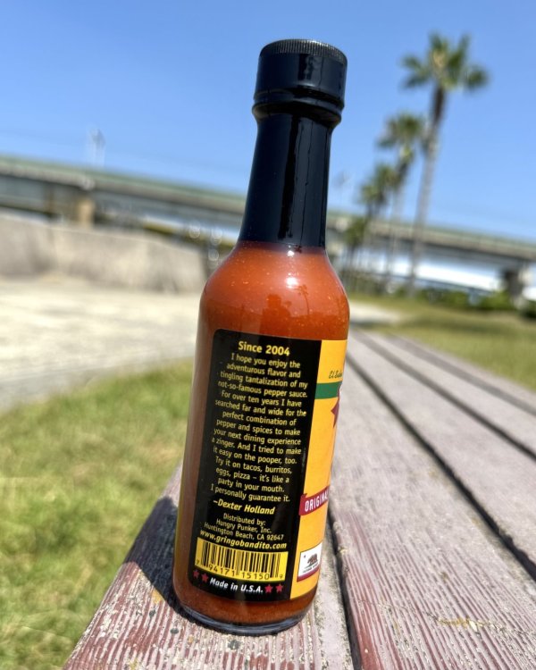 画像3: カリフォルニア買付アイテム THE OFFSPRINGデクスターさんのソースブランド GRINGO BANDITO / ホットソース オリジナル 150ml (3)