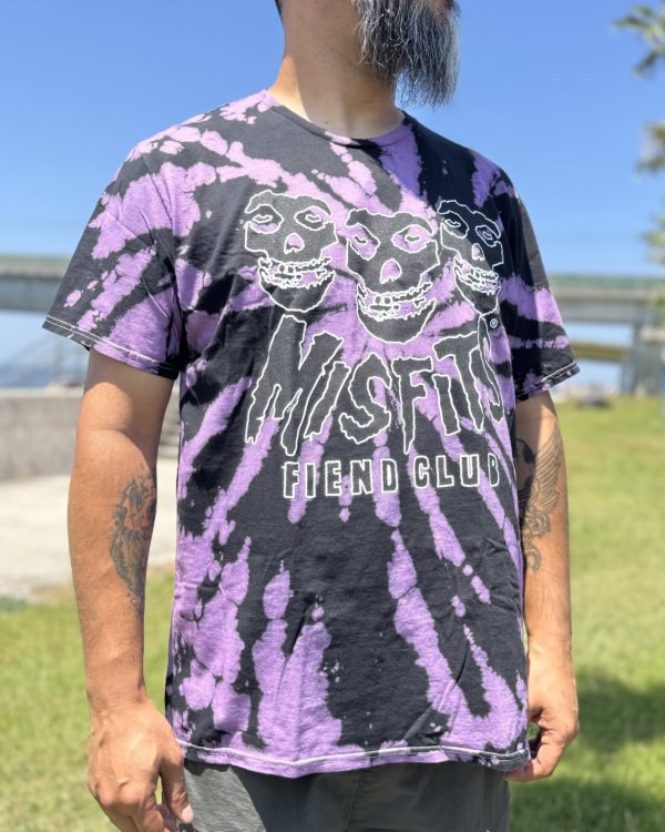 画像4: カリフォルニア買付アイテム 送料無料 MISFITS / Fiend Club タイダイTシャツ ブラック (4)