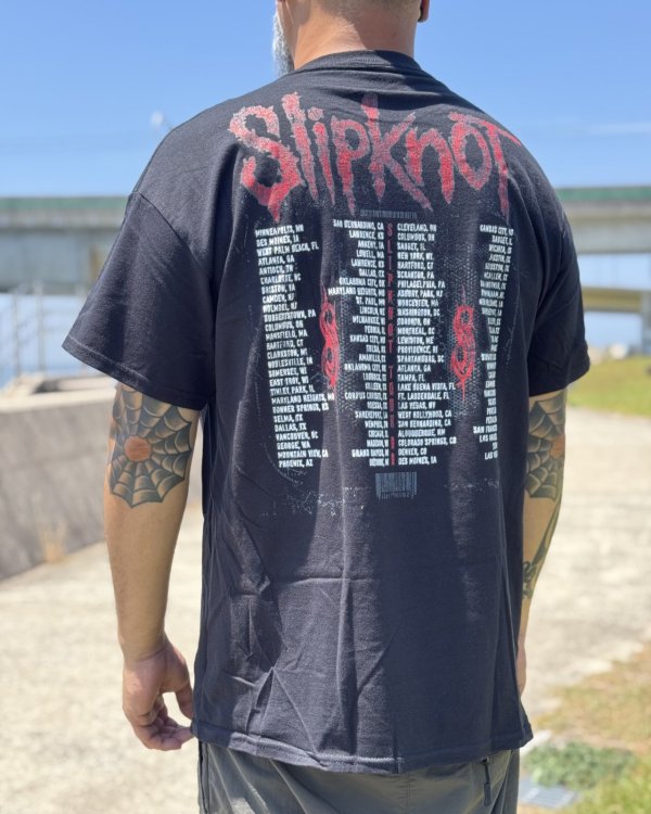 画像10: カリフォルニア買付アイテム 送料無料 SLIPKNOT / Tour Tシャツ ブラック (10)