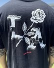 画像2: カリフォルニア買付アイテム 送料無料 LAST CALL CO. / Chrome Rose Tシャツ ブラック (2)