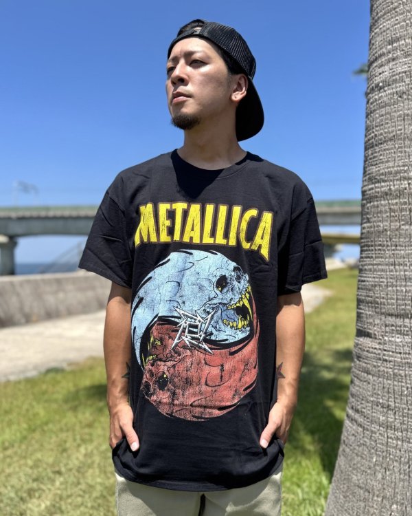 画像2: カリフォルニア買付アイテム 送料無料 M、Lサイズのみ METALLICA / Skull Yin Yang Tシャツ ブラック Artwork by PUSHEAD (2)