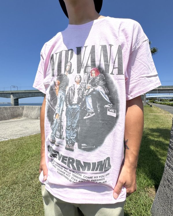 画像5: カリフォルニア買付アイテム 送料無料 NIRVANA / Something in the Way Tシャツ ライトピンク (5)