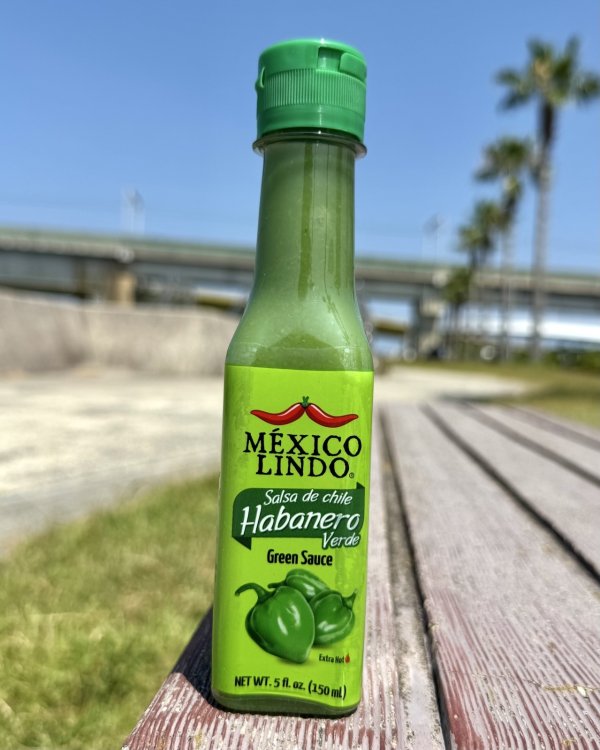 画像2: カリフォルニア買付アイテム MEXICO LINDO / グリーンハバネロホットソース 150ml (2)