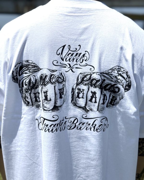 画像2: カリフォルニア買付アイテム 送料無料 プレミアムアイテム VANS x TRAVIS BARKER / Self Made ルーズフィットTシャツ ホワイト (2)
