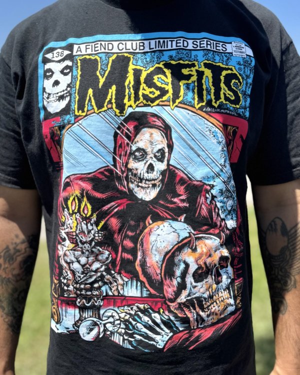 画像2: カリフォルニア買付アイテム 送料無料 L,XLサイズのみ MISFITS / Comic Cover Tシャツ ブラック (2)