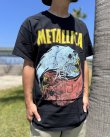 画像5: カリフォルニア買付アイテム 送料無料 M、Lサイズのみ METALLICA / Skull Yin Yang Tシャツ ブラック Artwork by PUSHEAD (5)
