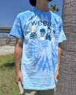 画像4: カリフォルニア買付アイテム 送料無料 WEEZER / Cartoon Band タイダイTシャツ ブルー (4)