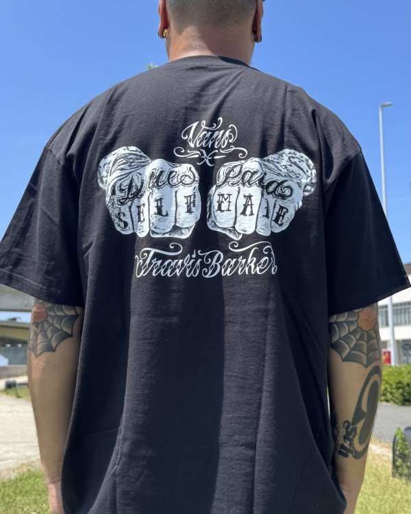 画像3: カリフォルニア買付アイテム 送料無料 プレミアムアイテム VANS x TRAVIS BARKER / Self Made ルーズフィットTシャツ ブラック (3)