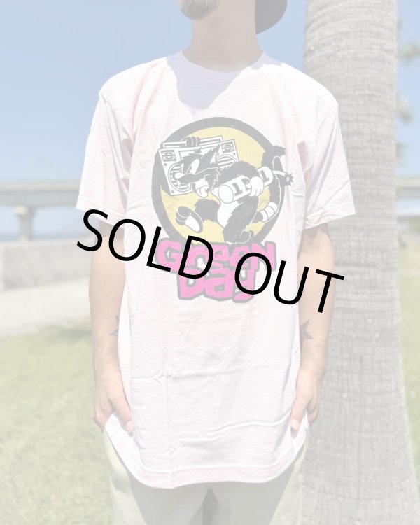 画像1: カリフォルニア買付アイテム 送料無料 XLラスト1枚で終了 GREEN DAY / Punk Cat Tシャツ ピンク (1)