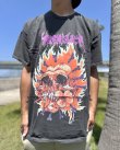 画像11: カリフォルニア買付アイテム 送料無料 L、2XLサイズのみ METALLICA / Flaming Flower Skull Tシャツ ブラック Artwork by PUSHEAD (11)