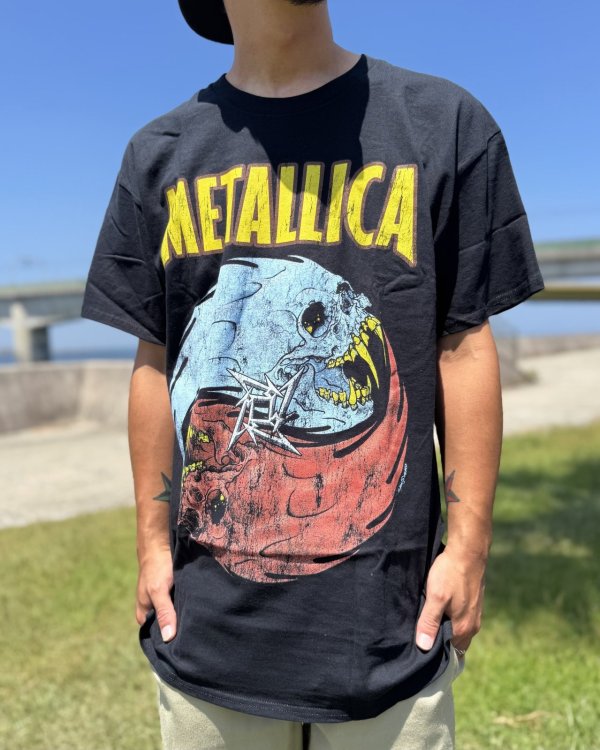 画像6: カリフォルニア買付アイテム 送料無料 M、Lサイズのみ METALLICA / Skull Yin Yang Tシャツ ブラック Artwork by PUSHEAD (6)