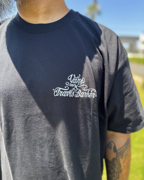 画像5: カリフォルニア買付アイテム 送料無料 プレミアムアイテム VANS x TRAVIS BARKER / Self Made ルーズフィットTシャツ ブラック (5)