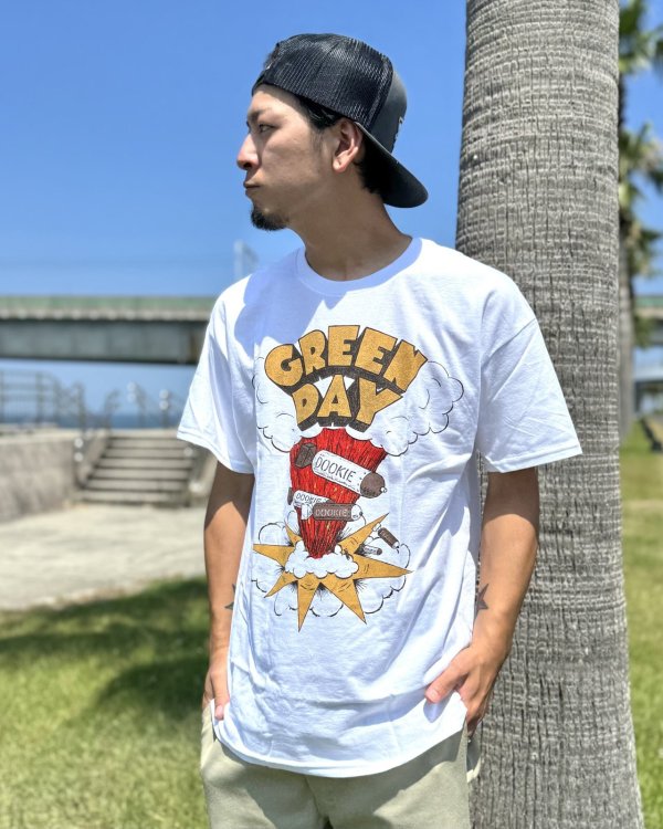 画像2: カリフォルニア買付アイテム 送料無料 GREEN DAY / Dookie Track List Tシャツ ホワイト (2)