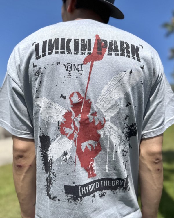 画像2: カリフォルニア買付アイテム 送料無料 LINKIN PARK / Hybrid Theory Tシャツ グレー (2)