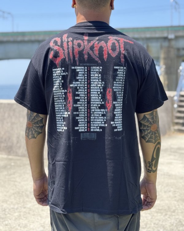 画像3: カリフォルニア買付アイテム 送料無料 SLIPKNOT / Tour Tシャツ ブラック (3)