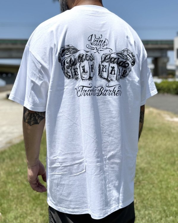 画像6: カリフォルニア買付アイテム 送料無料 プレミアムアイテム VANS x TRAVIS BARKER / Self Made ルーズフィットTシャツ ホワイト (6)