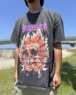 画像10: カリフォルニア買付アイテム 送料無料 L、2XLサイズのみ METALLICA / Flaming Flower Skull Tシャツ ブラック Artwork by PUSHEAD (10)