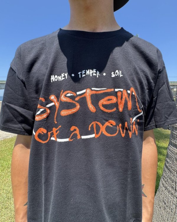 画像4: カリフォルニア買付アイテム 送料無料 M、Lサイズのみ SYSTEM OF A DOWN / Honey Temper Soil Tシャツ ブラック (4)