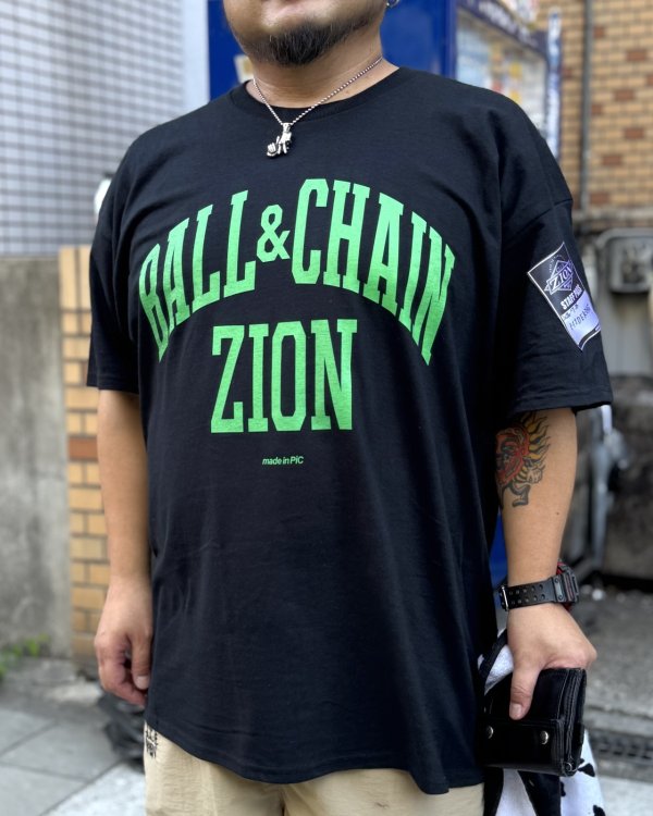 画像4: 20th Anniversary Special Item BALL&CHAIN x club ZiON / Artwork by PICTURE MOUSE 半袖 Tシャツ ブラック (4)