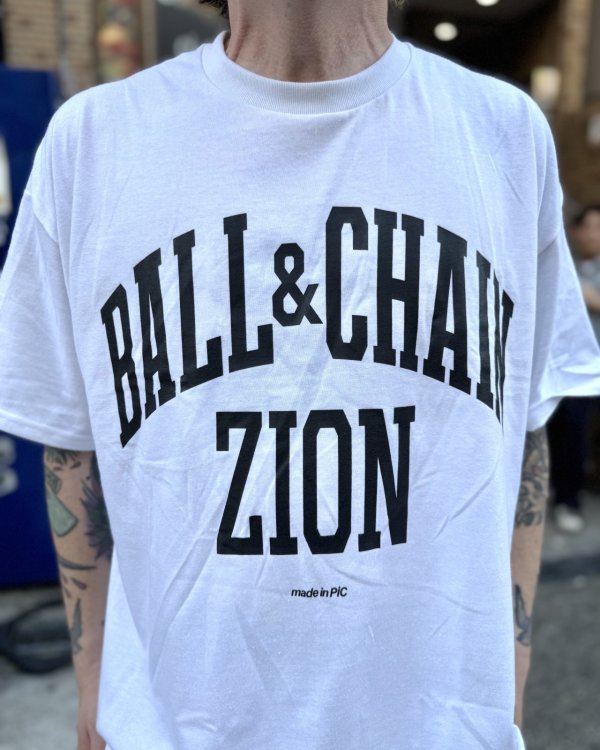 画像3: 20th Anniversary Special Item BALL&CHAIN x club ZiON / Artwork by PICTURE MOUSE 半袖 Tシャツ ホワイト (3)
